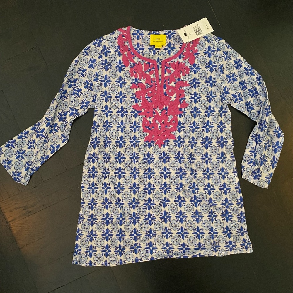 NWT ROBERTA ROLLER RABBIT Girls Caftan Coverup 4